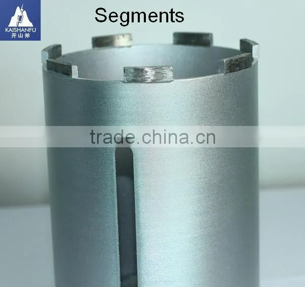 Diamond dry core drill bits