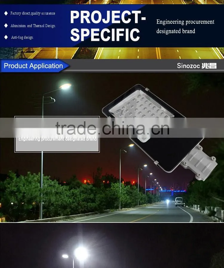 Sinozoc High lumen led street light housing outdoor waterproof ip65 aluminum led street lamps led for highway and road lighting