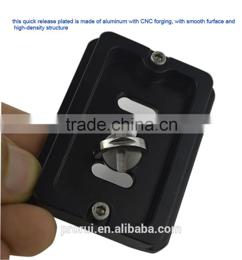 Travel tourism tripod ball head quick release adapter plate for tripod PU60