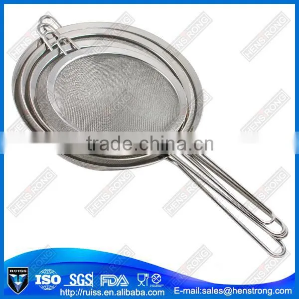 Different size 7cm--25cm diameter stainless steel skimmer ,strainer