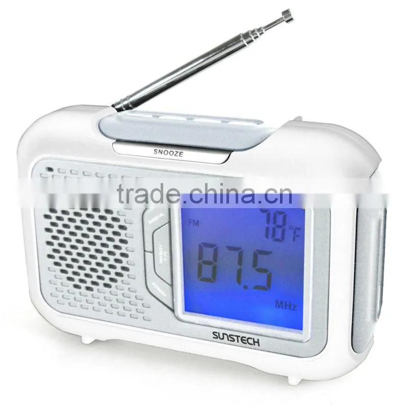 PLL Dual Alarm Clock Radio with Temperature
