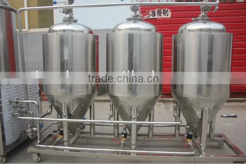 Small home brewing machine and Pub brewery , 2014 Hot Sale Home Brewery equipment, Best kettle and conical fermenter,