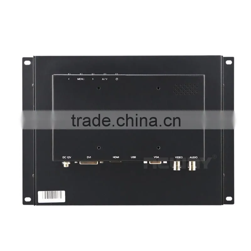 9.7 inch vga input open frame 5-wires resisitive touch LED CCTV monitor