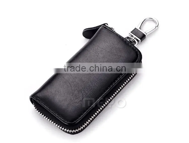 High quality genuine leather smart key case for key holder