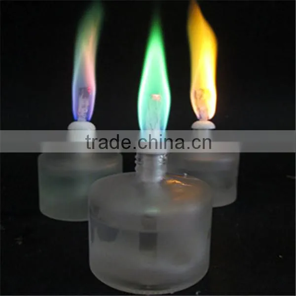brown flame candles