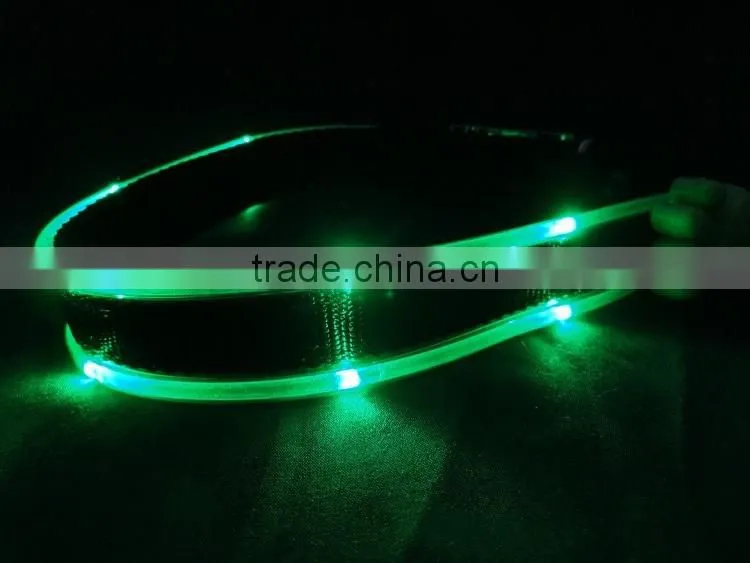 LED dog collars, lighted dog collars, LED collars