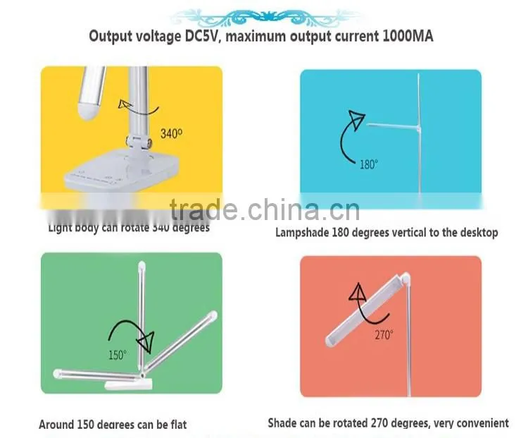 JK868-1 aluminum adjustable balance arm reading table lamp