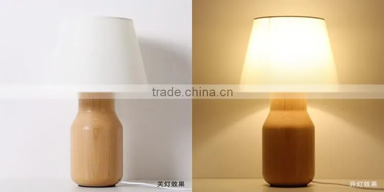 LED Wood table Light JK-879-20 Factory Price European Style Wood Base Table Lamp/lighting/led Table Light LED Wood table lamp