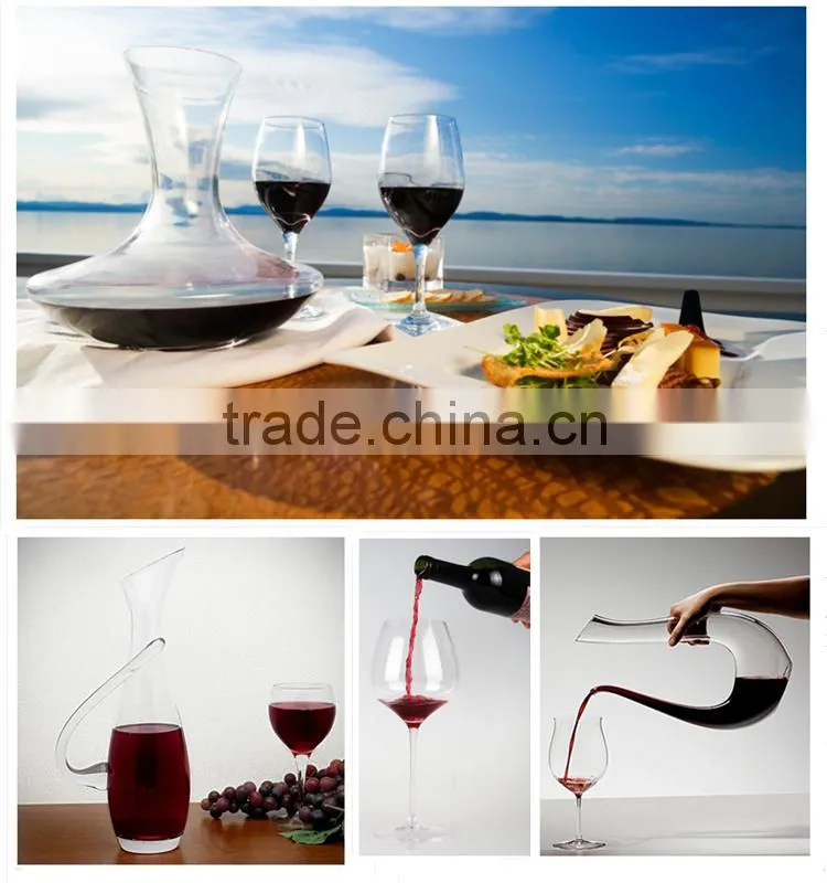 Red glass wine portable wine decanter