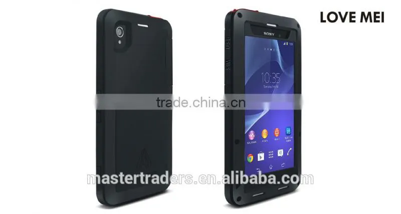 Original Love Mei Waterproof and shockproof Aluminum Case for Sony Z2 MT-2269