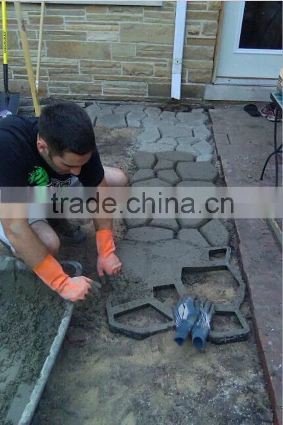 PP material paver stone cocrete mould outdoor concrete pavement mold