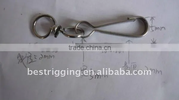 High Quality 4293w Yellow Zinc Plated Steel Spring hook