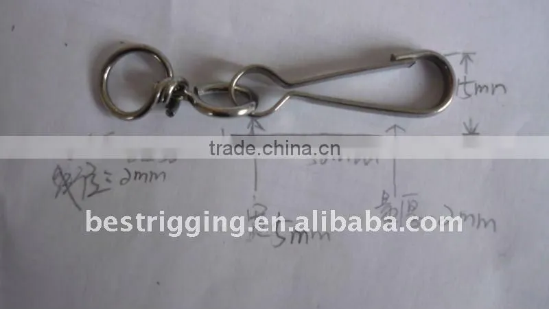 High Quality 4293w Yellow Zinc Plated Steel Spring hook