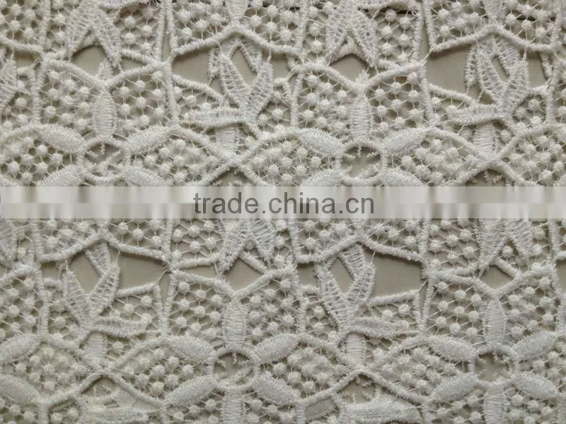 2013 new style poly water soluble beaded embroidery bridal laces fabrics
