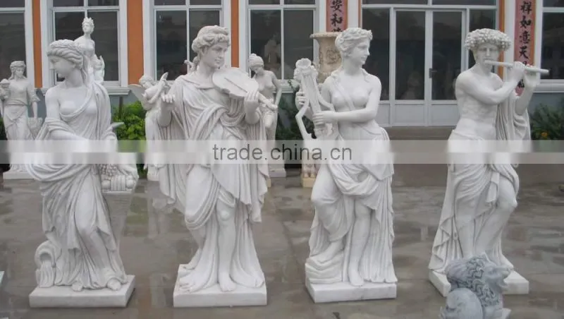 granite life size garden angel figurines statue with wings