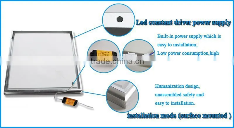 ultrathin led panel light 600 600 mm aluminium frame panel light