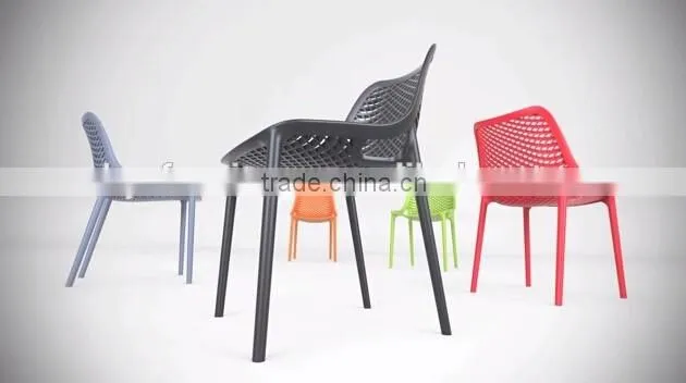 High Quality Stackable PP plastic Rattan Chair, HYQ-02