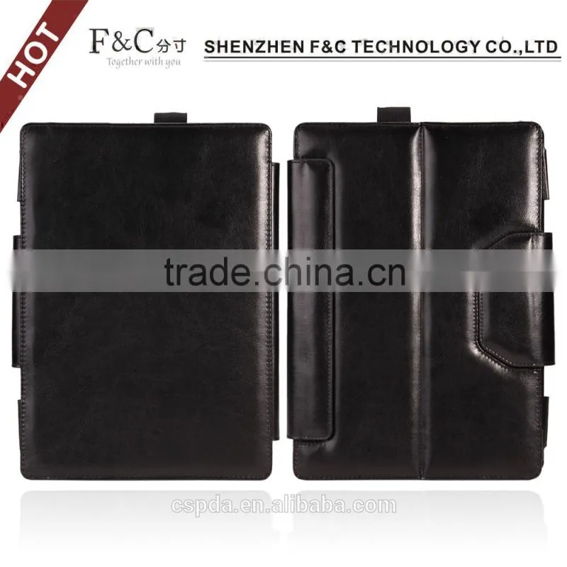 Hot selling customized LOGO Selling Flip Leather Tablet Case for microsoft surface pro 4 keyboard
