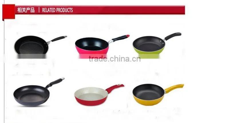 Best Saling Aluminum Non Stick Coating Pressed/Forged Cookware Set Frying Pan Skillet Set