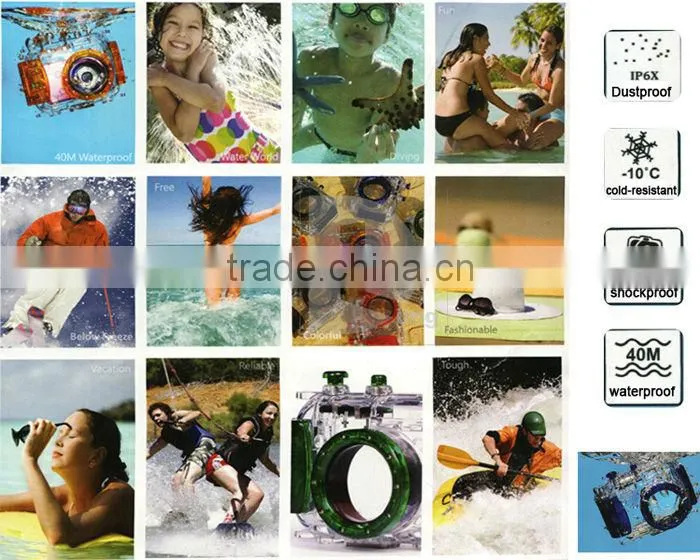 digital waterproof camera case for Nikon V1(l0~30MM), 40m/ 130ft depth underwater camera housing, Nikon Waterproof Camera Case