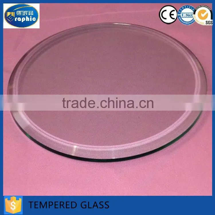 Different shaped tempered clear glass