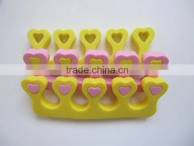 cheap eva foam nail buffer Bunion toe separator,sponge toe separator,eva finger separator
