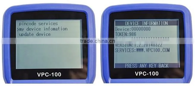 Super function auto key programmer vpc100 VPC-100 car PinCode Calculator 2016 hot sales in stock