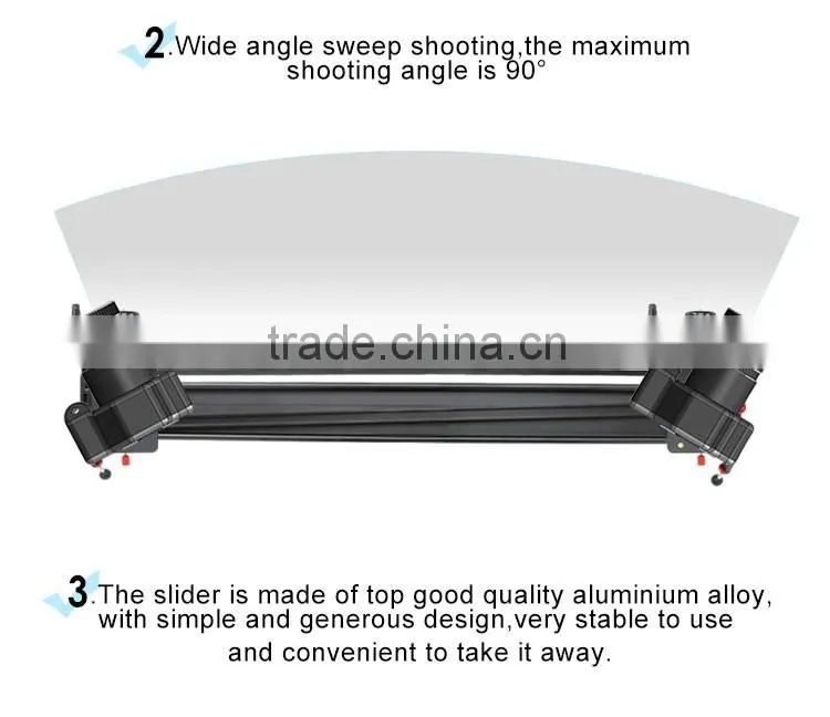 Top sale factory cheapest motorized video camera slider 120cm with timelapse time delay controller