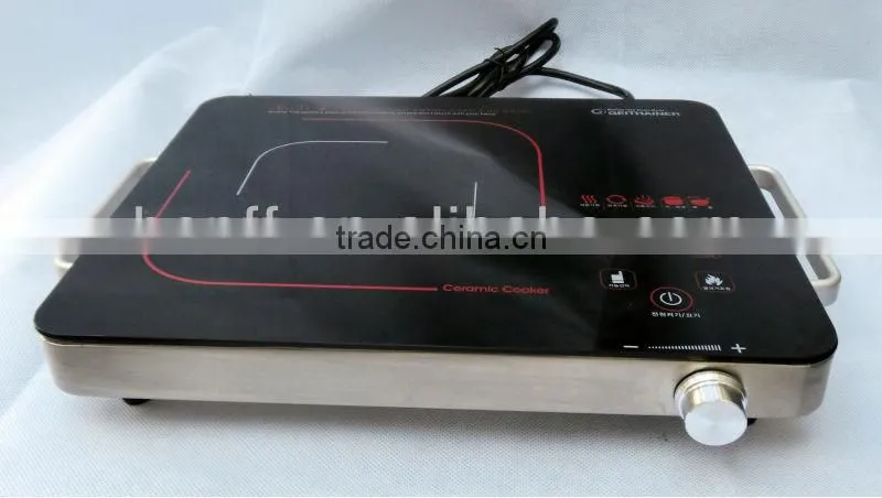 Stainless steel body and aluminum stove high temperature glass electric grill
