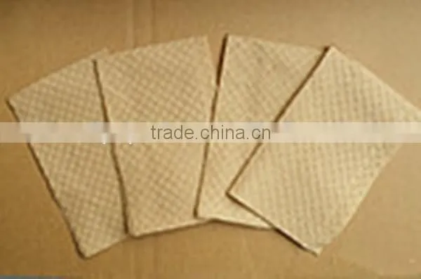 Linen-Like Natural Dinner Napkin, Unembossed, 1/8 Fold, 17" Length x 15-1/2" Width (Case of 300)