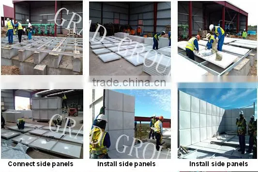 grp sectional fire figthing water tank