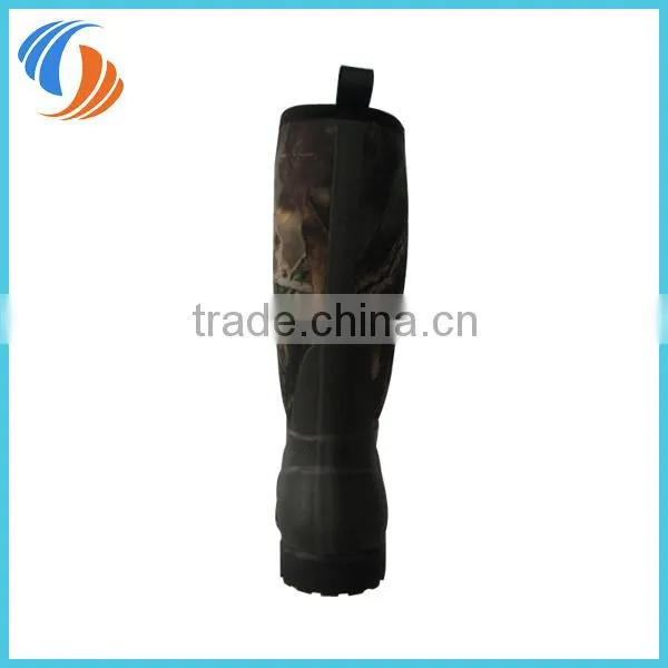 New Neoprene Printing Non-patented Hunting and Fishing boots Rubber boots