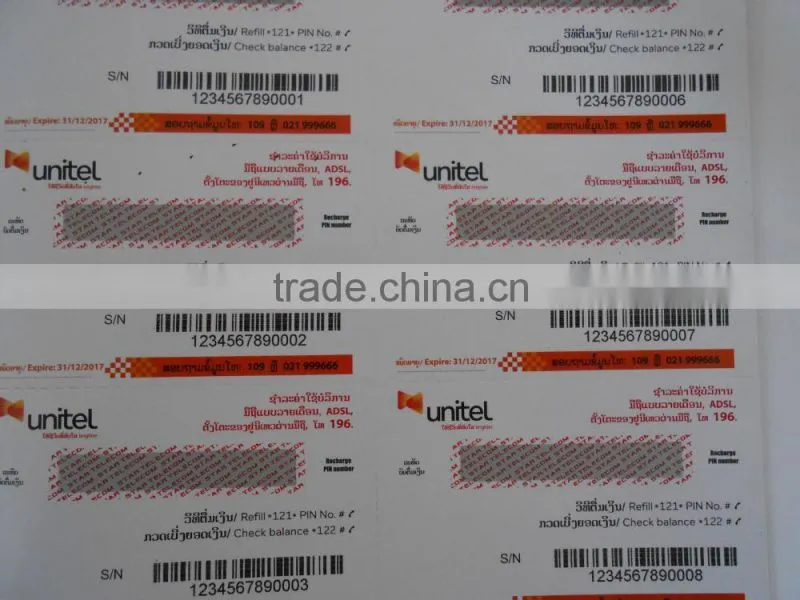 individual wrap standard card