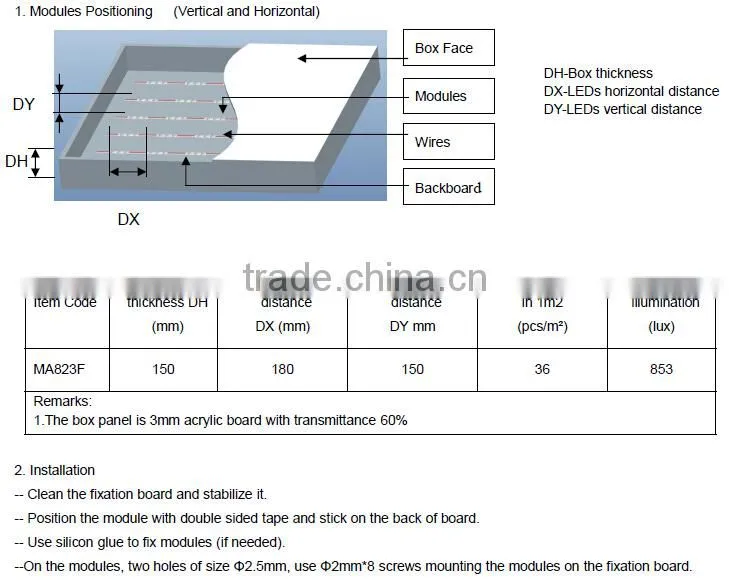 dc 12v/24v led module constant current with abs/pvc injection