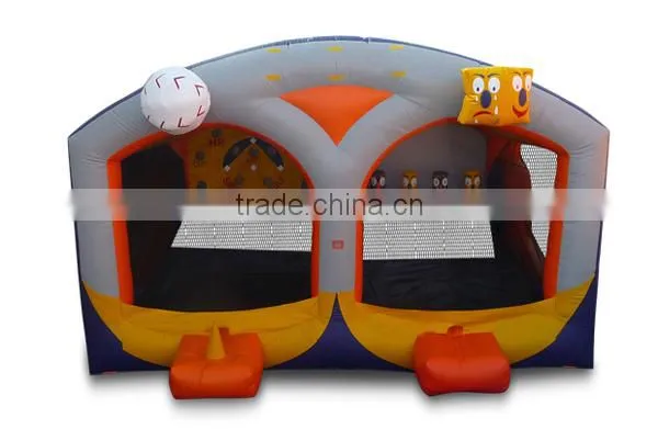 baseball shooter combo,baseball game, commercial inflatable game for children and adults