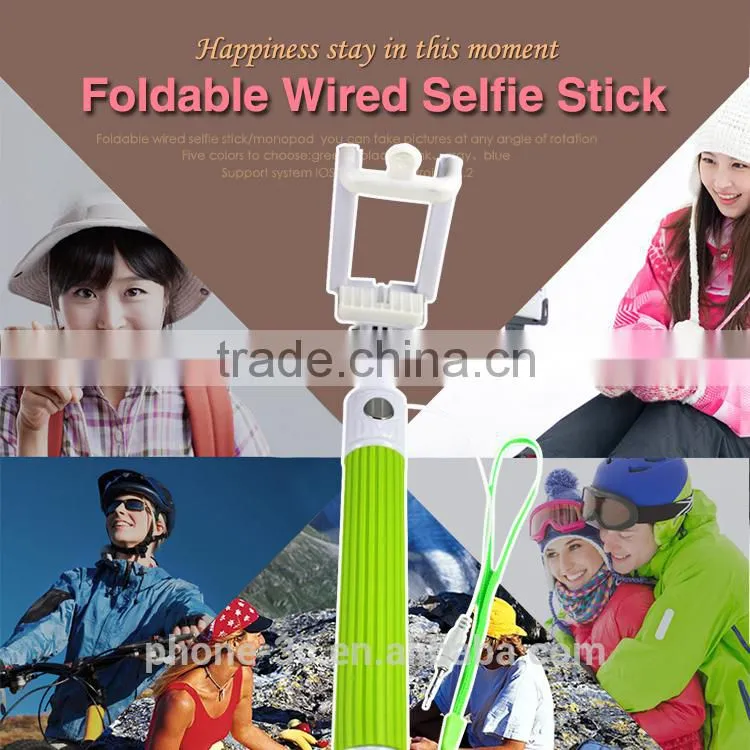 2015 new products selfie stick private label extendable monopod, all in one selfie monopod stick