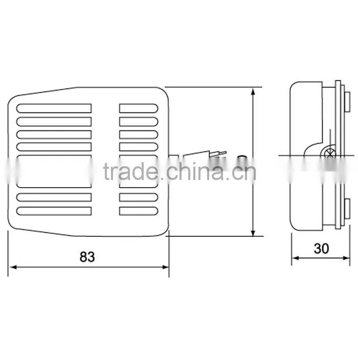 AC 250V 10A Textured Plastic Foot Treadle Switch foot switch TFS-201