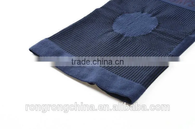 Fashion Navy Basketball Leg Sleeve Jacquard Compression Knee Sleeve For Sports