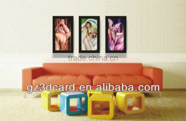 3D lenticular picture for Marilyn and Lady Gaga for living room