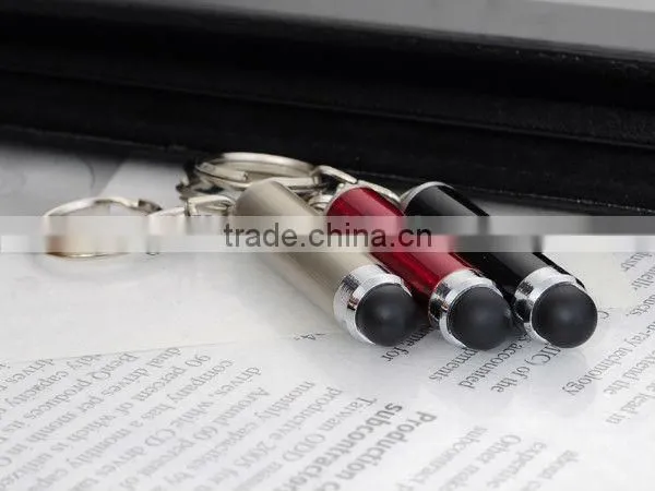 Cheap gift touch screen key chain stylus pen