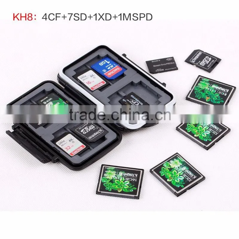 LYNCA KH8-1 Water-Resistant Anti-shock Memory Card Case Holder for 4CF+8SD Cards