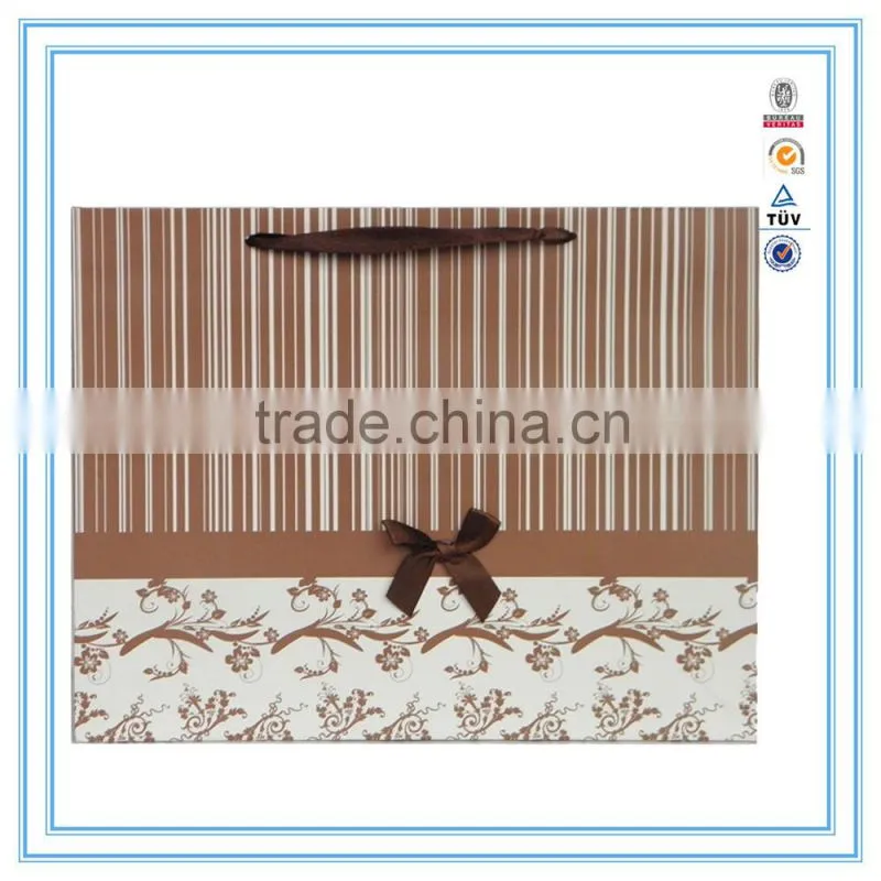 China supplier High quality Luxury white cardboard paper bag