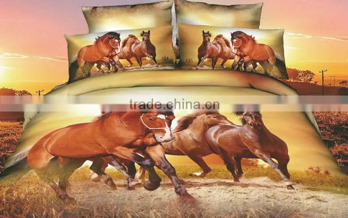 2014 3D quilt cover set in animail design