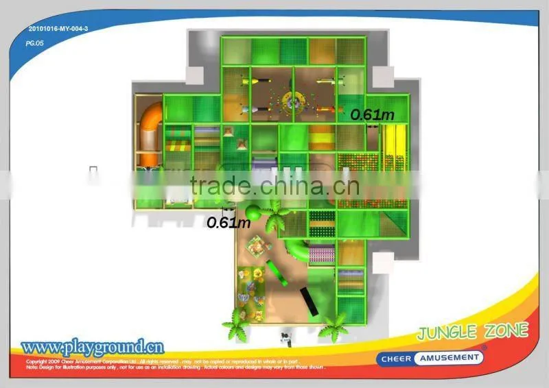 Cheer Amusement Indoor Softpaly Ground Equipment