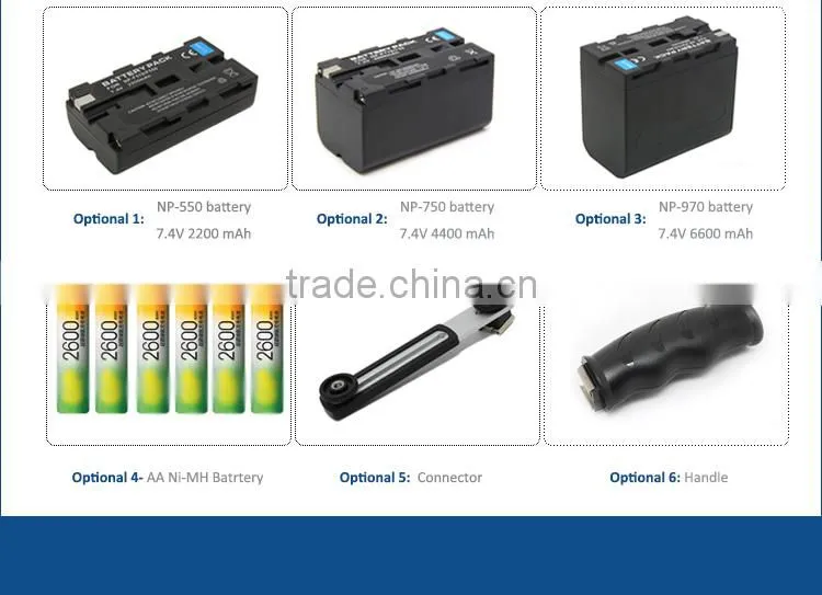 LED Video Light Power Adapter 5500K LED Chips Lighting for Camera & Camcorder Light 3200K-5500K DSLR DV