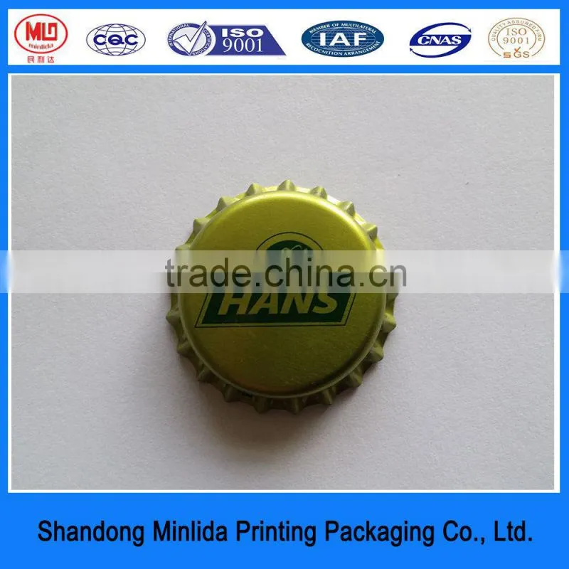 best quality food grade beer bottle printing metal beer cap