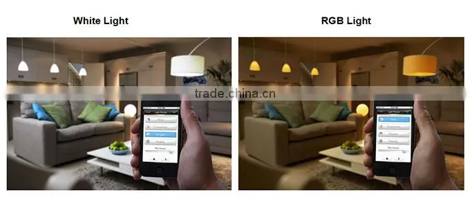 2015 new ablibaba product Zigbee control e27 6w led bulb smart lighting/internet remote control 6w LED smart lighting