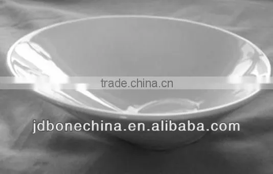 ceramic whiteware bone china for hotel resturant Oblique mouth bowl hotel ware