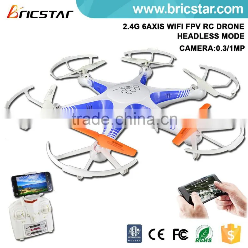 Wifi fpv rc powerful micro quadcopter with two control modes.