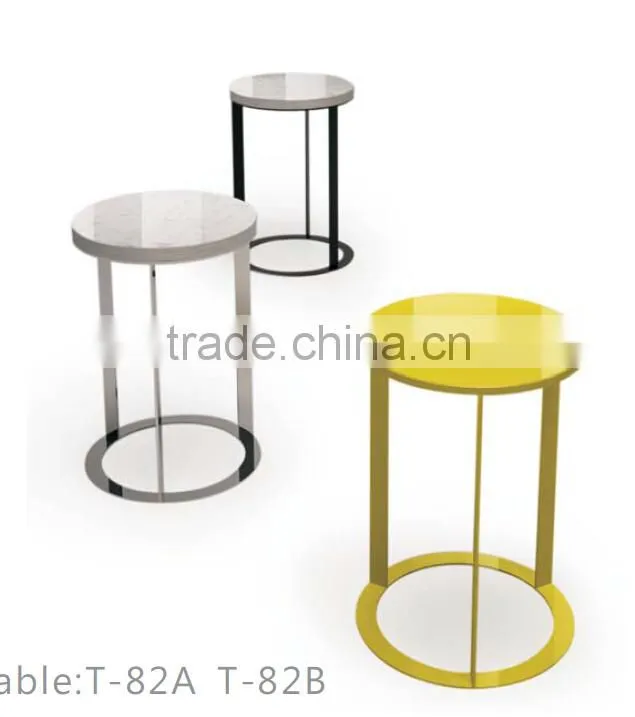 Italian modern marble round tea table (T-82)